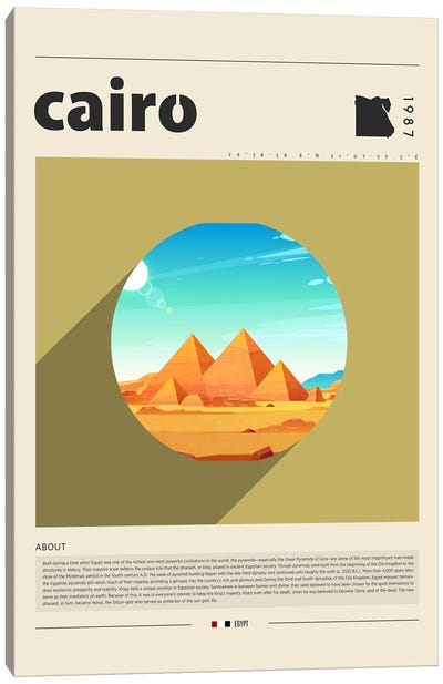 Cairo City Canvas Art Print - Egypt Art