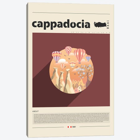 Cappadocia City Canvas Print #GWD19} by GastroWorld Canvas Artwork