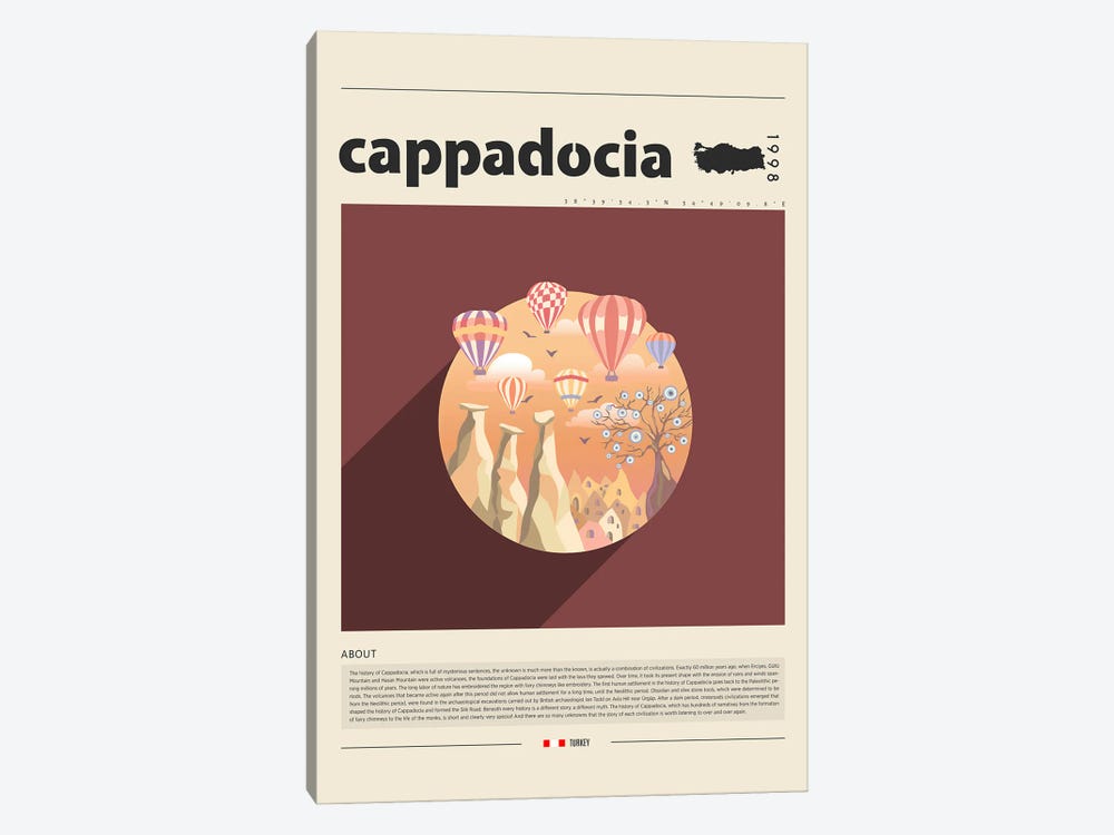 Cappadocia City by GastroWorld 1-piece Canvas Artwork