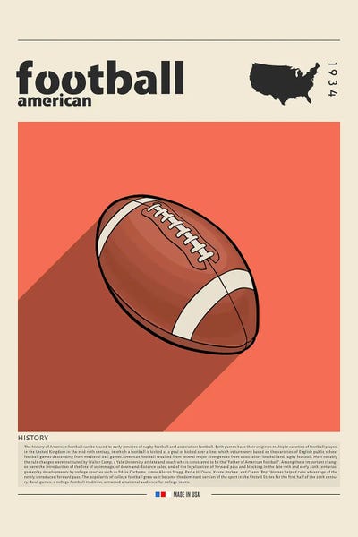 American Football by GastroWorld multi panel art