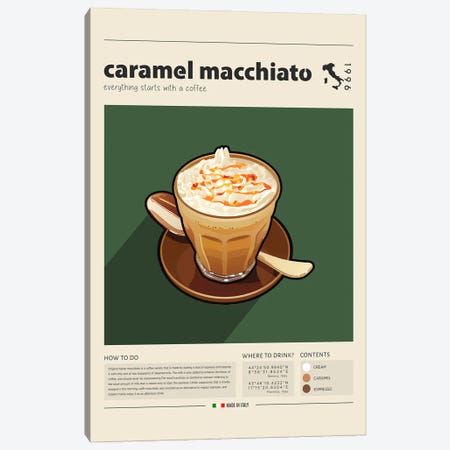 Caramel Macchiato Canvas Print #GWD20} by GastroWorld Canvas Print