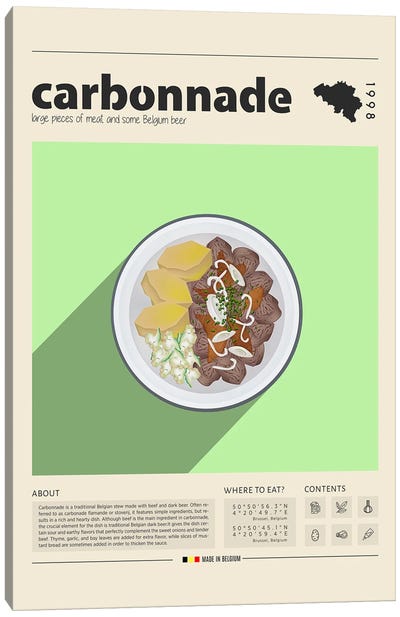 Carbonnade Canvas Art Print - Food & Drink Posters