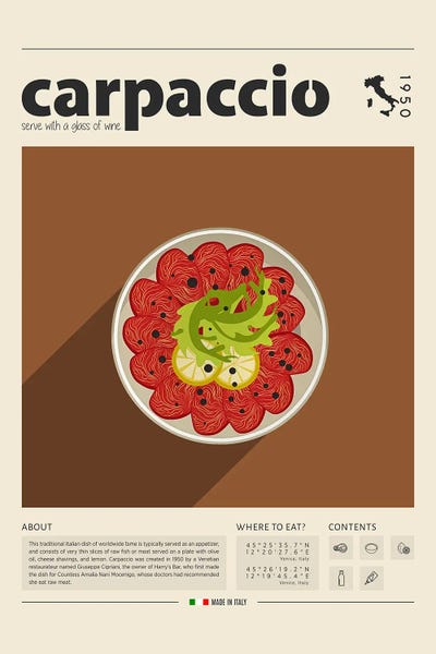 Food & Drink Posters: Carpaccio by GastroWorld
