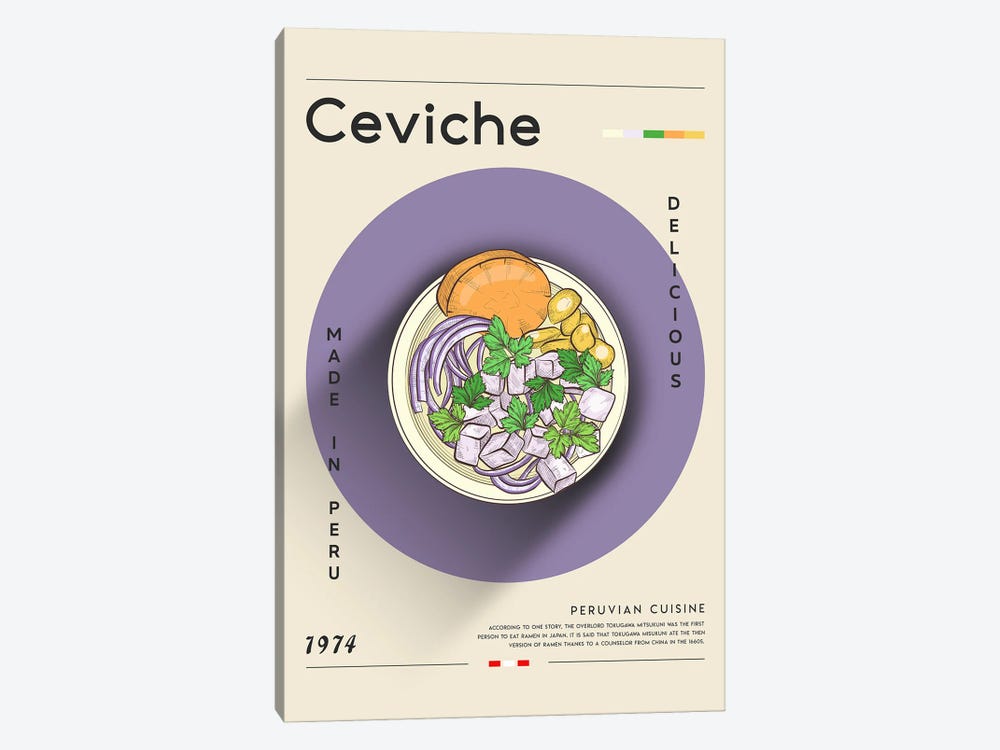 Ceviche by GastroWorld 1-piece Canvas Artwork