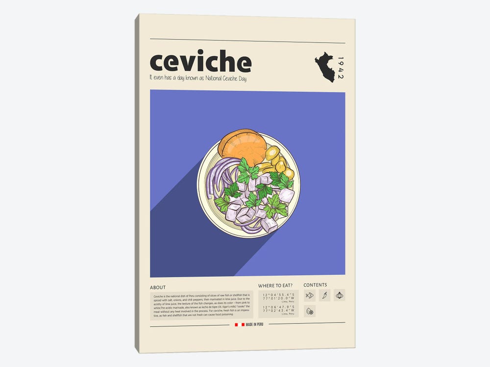 Ceviche I by GastroWorld 1-piece Art Print