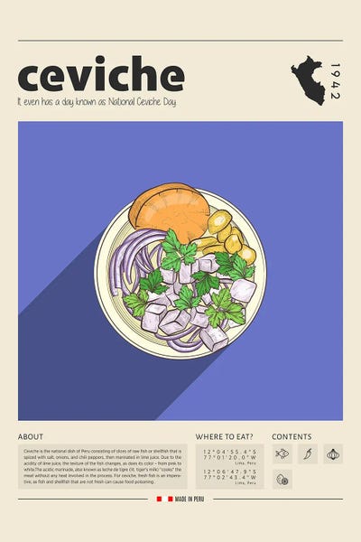 Food & Drink Posters: Ceviche I by GastroWorld