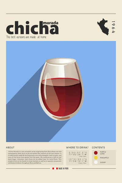 Food & Drink Posters: Chicha Morada by GastroWorld