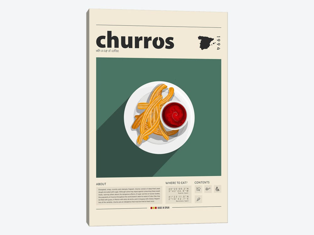 Churros by GastroWorld 1-piece Canvas Art