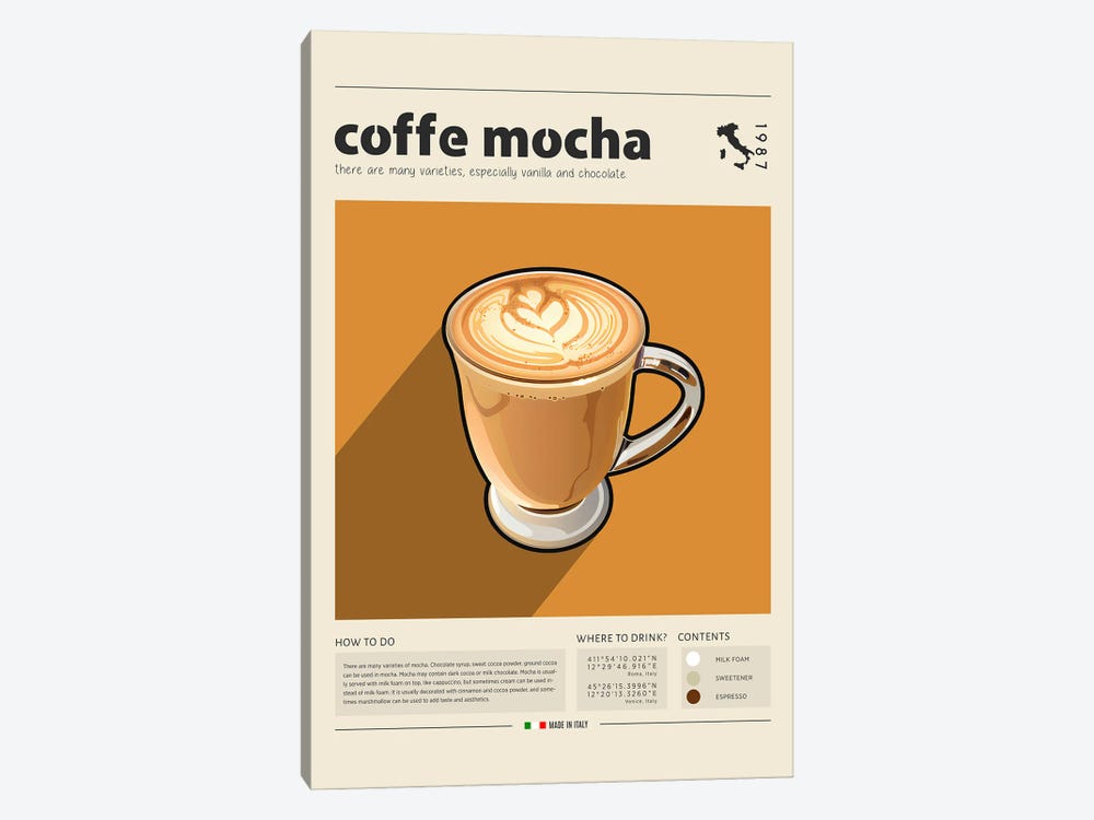 Coffe Mocha by GastroWorld 1-piece Canvas Print