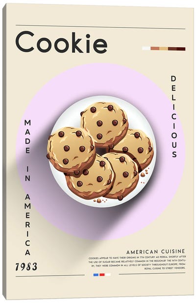 Cookie I Canvas Art Print - Food & Drink Posters