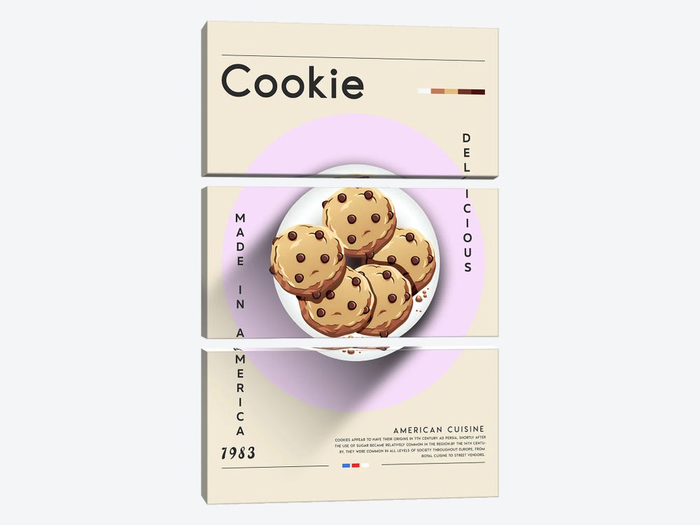 Cookie I by GastroWorld 3-piece Canvas Art