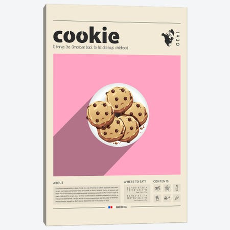 Cookie II Canvas Print #GWD34} by GastroWorld Art Print