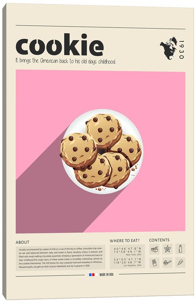 Cookie II Canvas Art Print - Food & Drink Posters