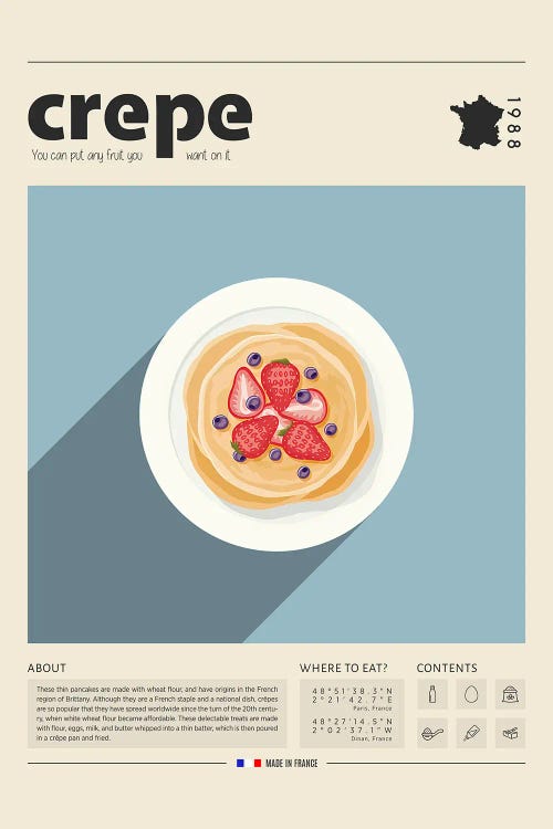 Crepe by GastroWorld wall art
