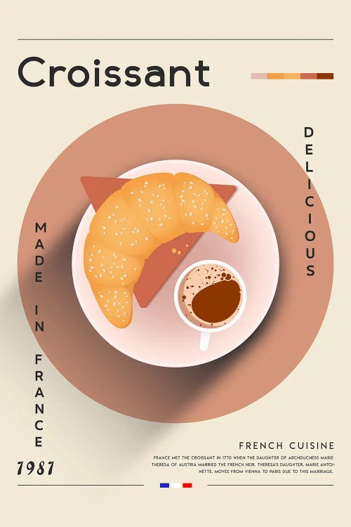 Croissant I by GastroWorld wall art