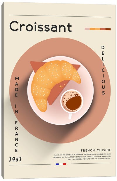 Croissant I Canvas Art Print - Food & Drink Posters
