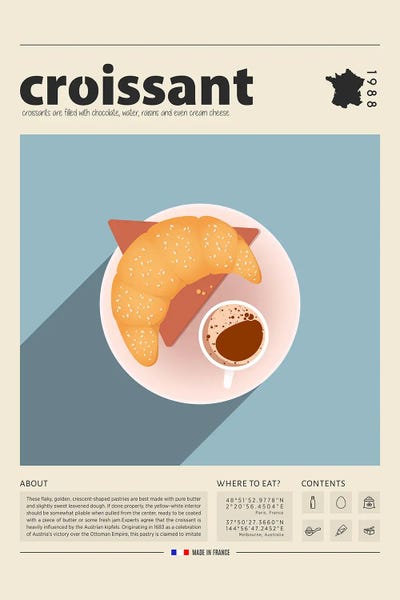 Food & Drink Posters: Croissant II by GastroWorld