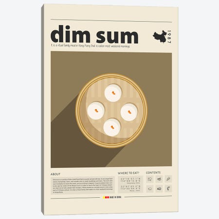 Dim Sum II Canvas Print #GWD43} by GastroWorld Canvas Print
