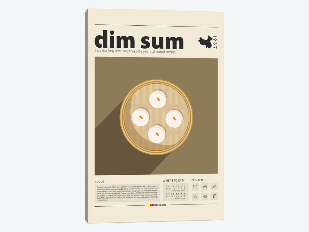 Dim Sum II by GastroWorld 1-piece Art Print