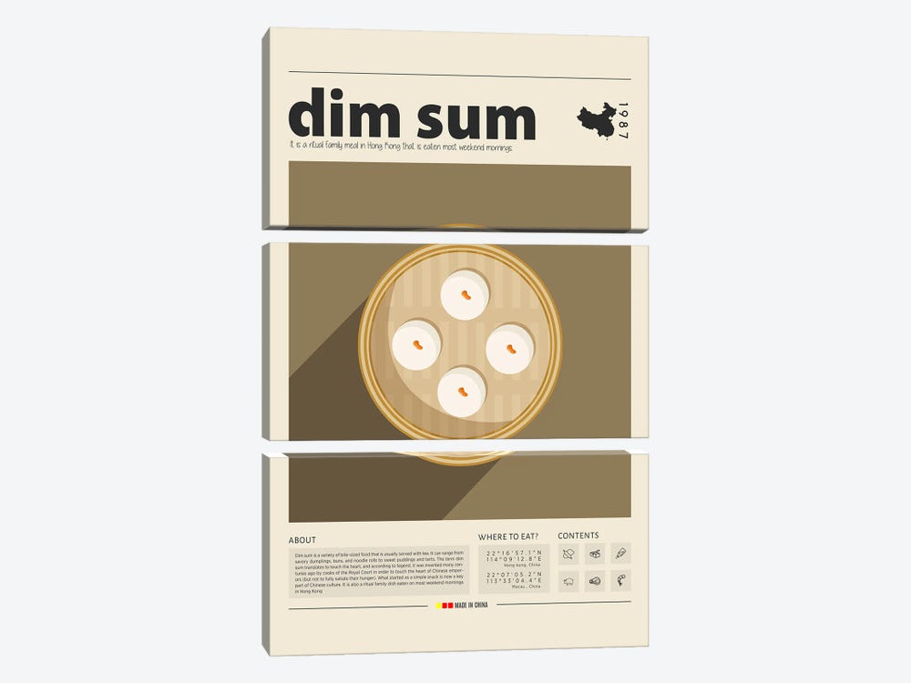 Dim Sum II by GastroWorld 3-piece Art Print