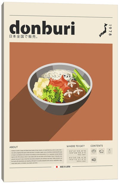 Donburi Canvas Art Print - Food & Drink Posters