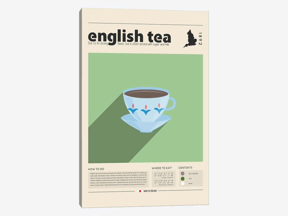 English Tea by GastroWorld 1-piece Art Print