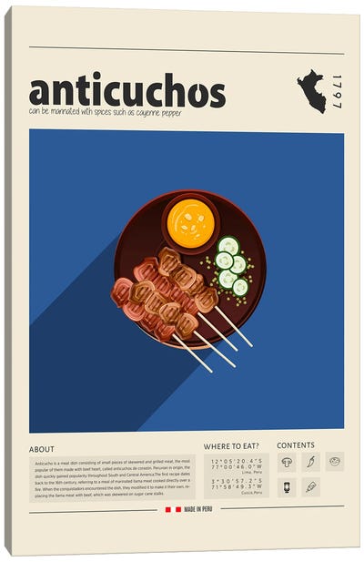 Anticushos Canvas Art Print - GastroWorld