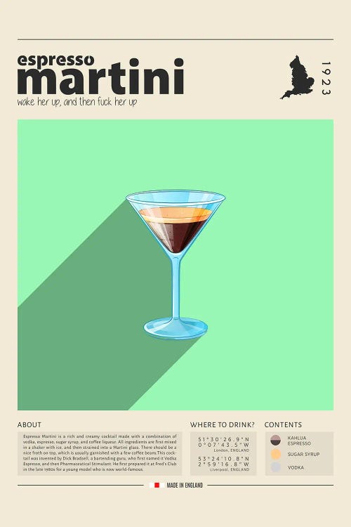 Espresso Martini by GastroWorld wall art