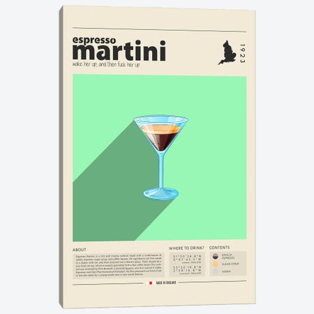 Espresso Martini Canvas Print #GWD51} by GastroWorld Canvas Wall Art