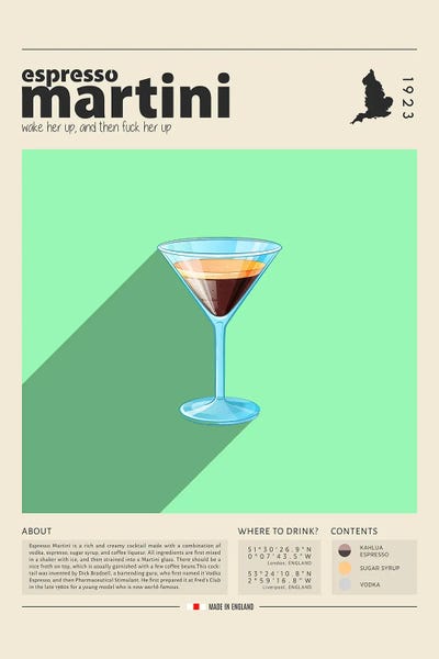 Food & Drink Posters: Espresso Martini by GastroWorld