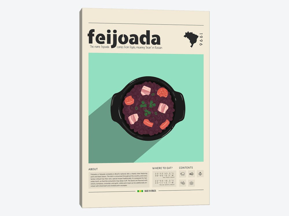Feijoada by GastroWorld 1-piece Canvas Art