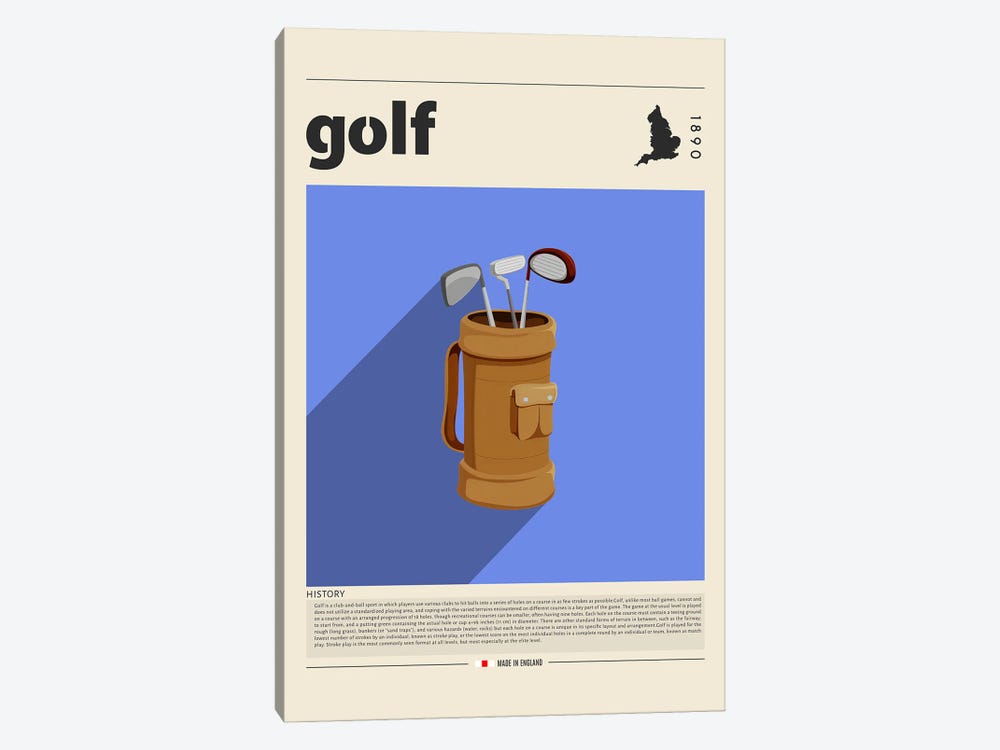 Golf by GastroWorld 1-piece Canvas Artwork