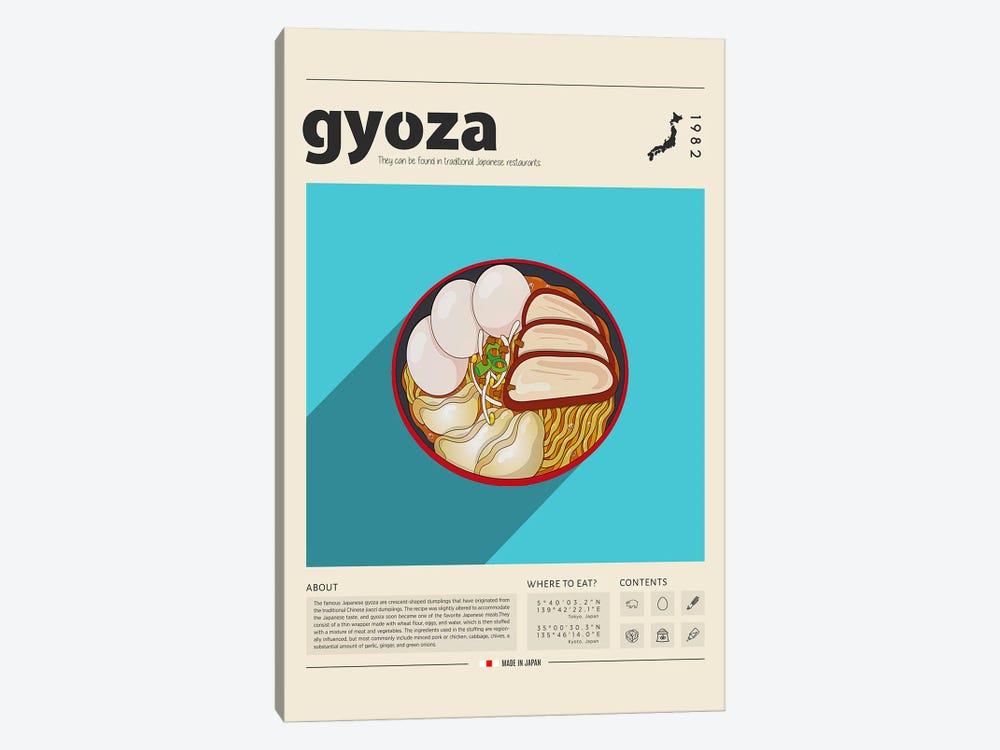 Gyoza by GastroWorld 1-piece Canvas Art