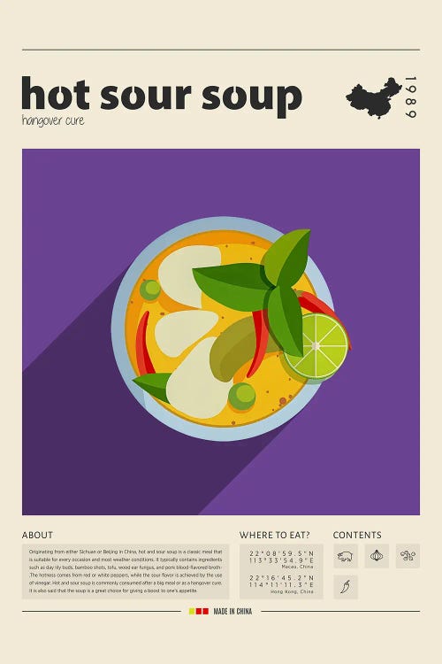Hot Sour Soup by GastroWorld wall art