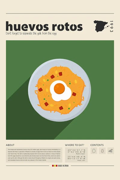 Food & Drink Posters: Huevos Rotos by GastroWorld