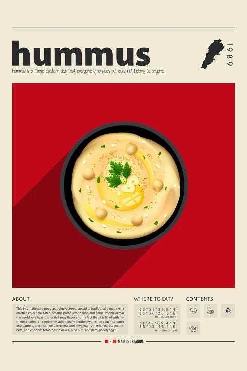 Hummus by GastroWorld wall art