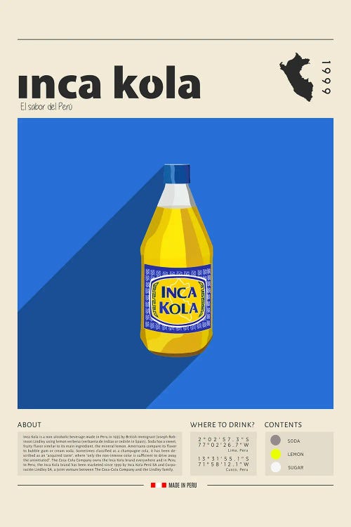 Inca Kola by GastroWorld wall art