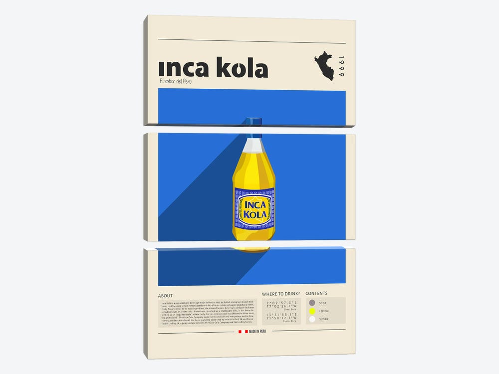 Inca Kola by GastroWorld 3-piece Art Print