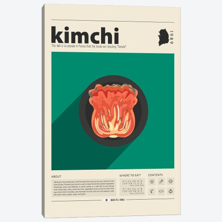 Kimchi Canvas Print #GWD73} by GastroWorld Canvas Wall Art