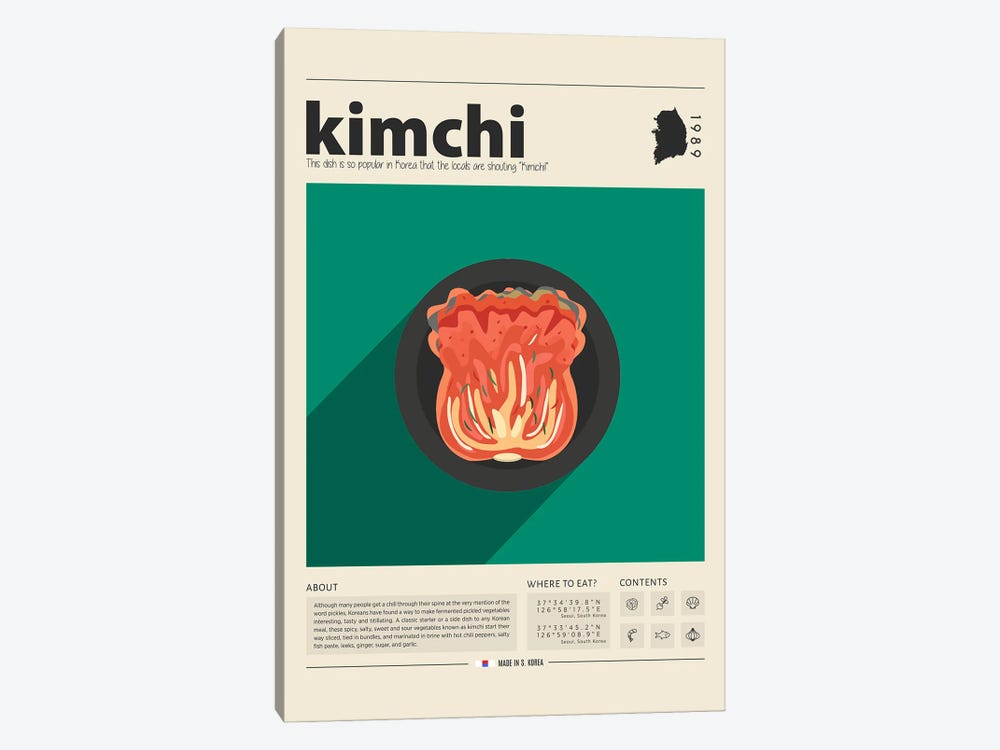Kimchi by GastroWorld 1-piece Canvas Art