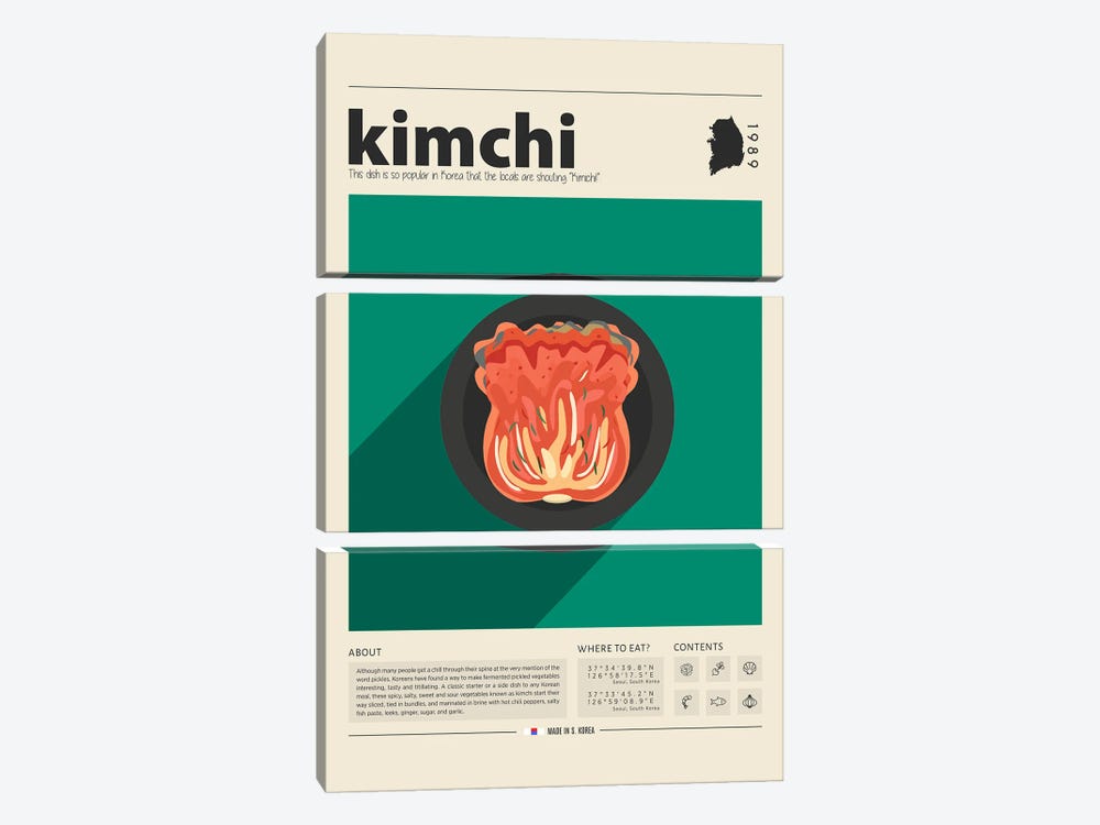 Kimchi by GastroWorld 3-piece Canvas Artwork