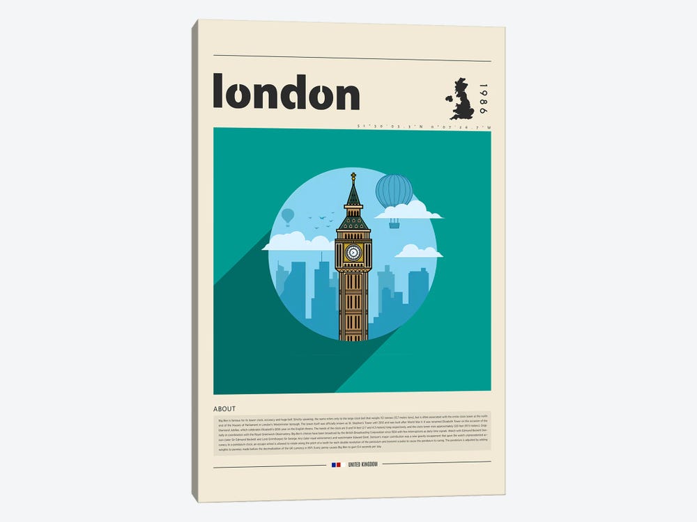 London City by GastroWorld 1-piece Art Print