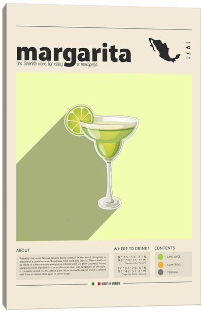 Margarita Canvas Art Print - Mexican Culture