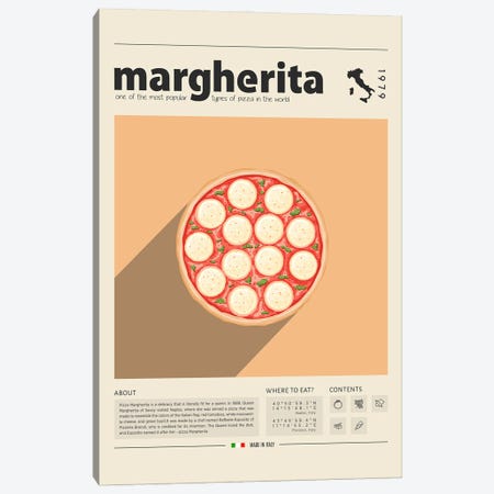 Margherita Canvas Print #GWD81} by GastroWorld Canvas Print