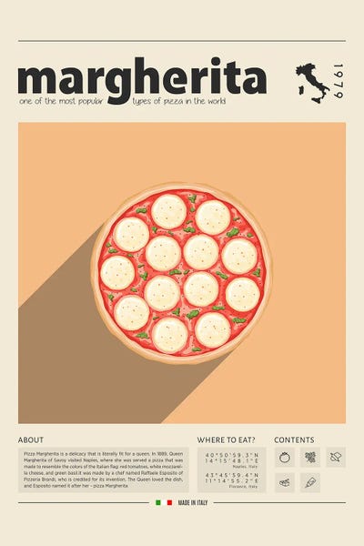 Food & Drink Posters: Margherita by GastroWorld