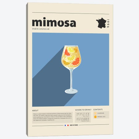 Mimosa Canvas Print #GWD83} by GastroWorld Canvas Print