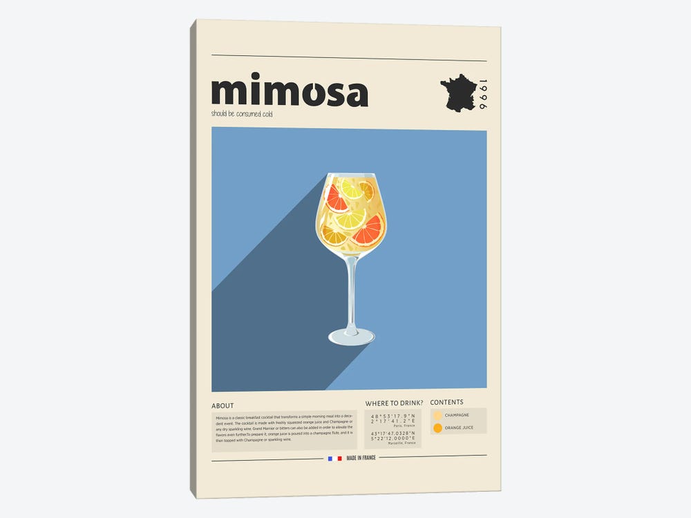 Mimosa by GastroWorld 1-piece Canvas Print
