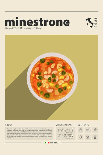 Food & Drink Posters: Minestrone by GastroWorld