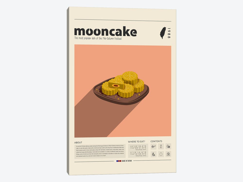 Mooncake by GastroWorld 1-piece Canvas Art Print