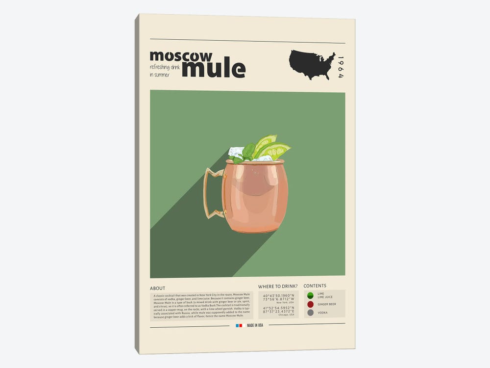 Moscow Mule by GastroWorld 1-piece Canvas Art